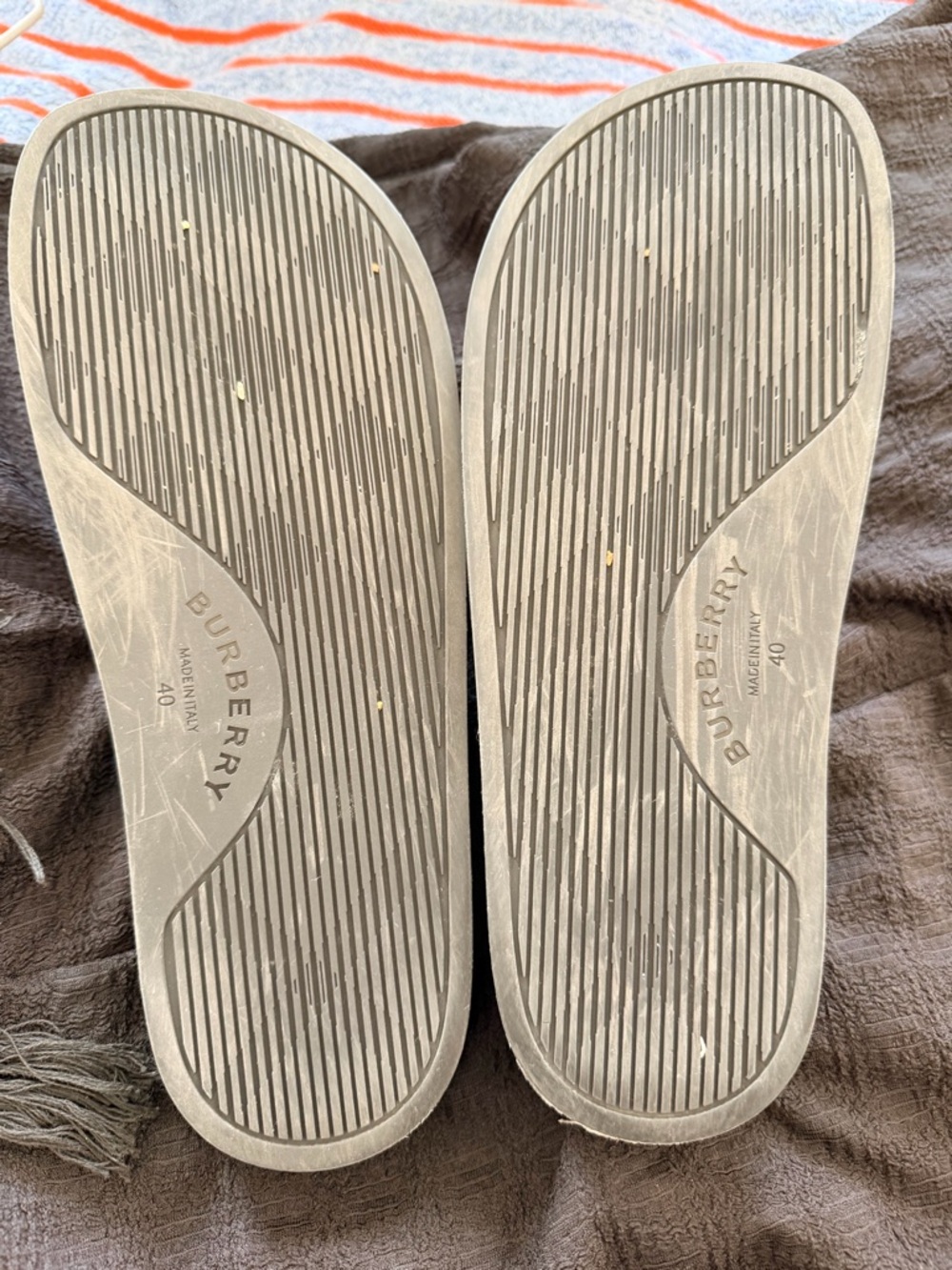 Burberry Check Slide Sandals Women’s Size 9 Designer Slides Nova Check” - Picture 4 of 4